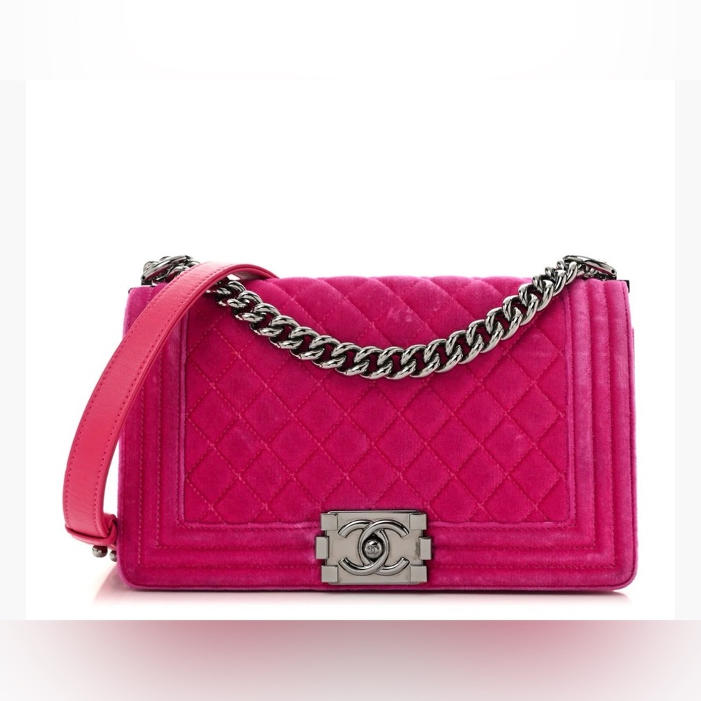 Chanel Velour Boy Bag